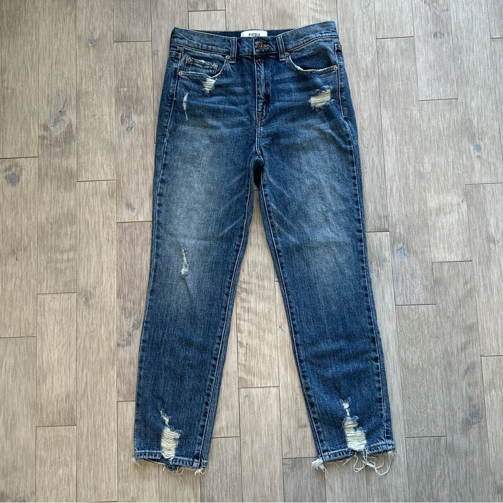 Pistola High Rise Straight legs Denim Jeans 28